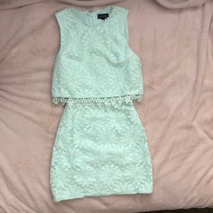 Topshop mint dress